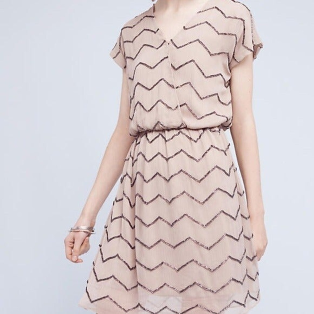 Beaded Anthropologie Cocktail Dress